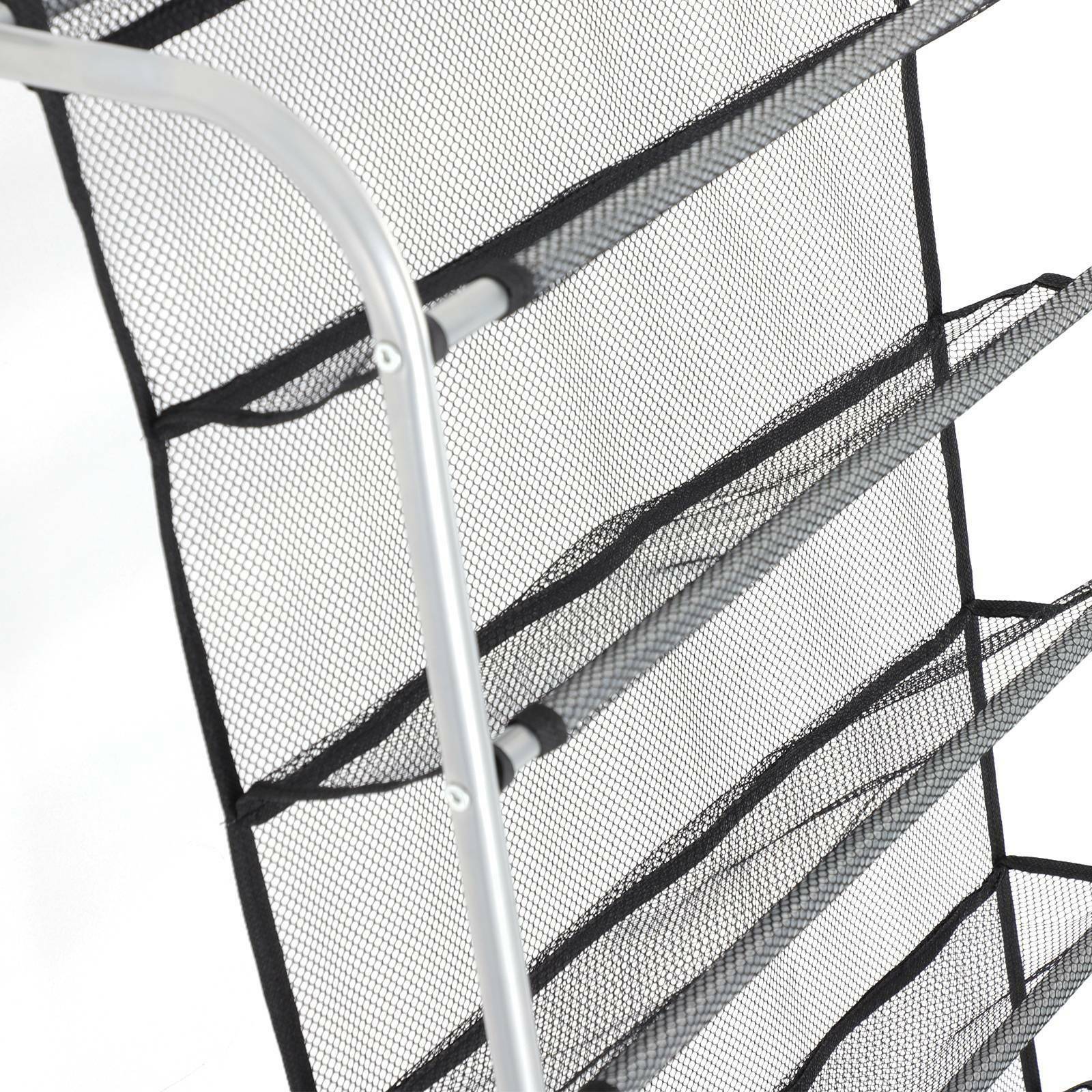 10 Tier 36 Pair Over Door Hanging Shoe Rack Holder Storage Organiser Stand Shelf