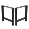 2X Industrial Table Legs Metal Stand Square Box Frame Bench Coffee Desk Leg Feet