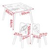 Kids Table and Chair Set Themed Wooden Kids Activity Nursery Playroom Furniture
