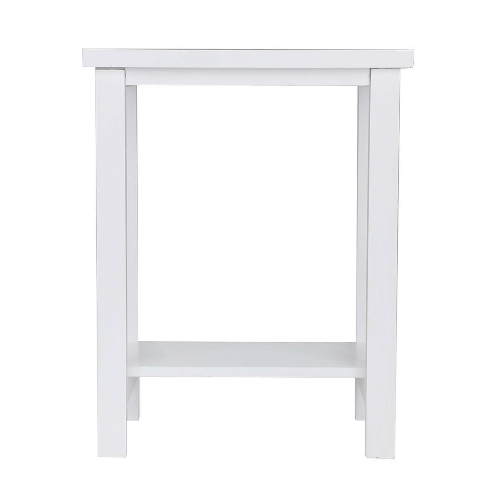 2X White Nightstand Bedside Table Chest Pine Side Cabinet Storage Bedroom UK
