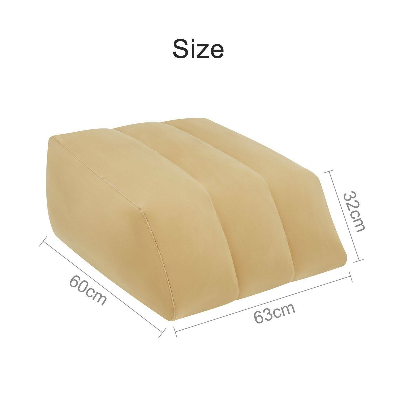 Inflatable Wedge Memory Foam Leg Foot Rest Raiser Support Pillow Cushion UK