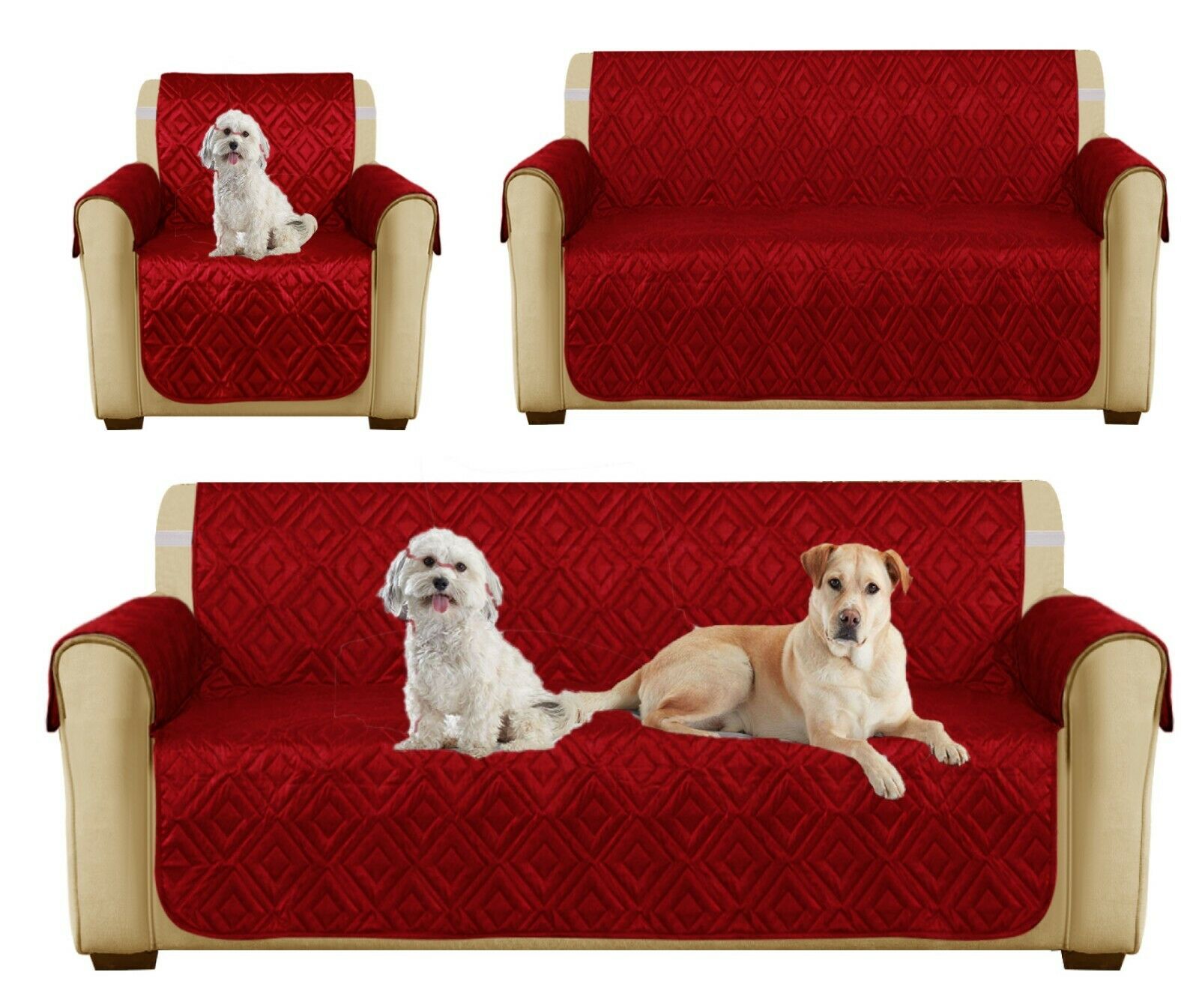 New Waterproof Sofa Slip Cover Quilted Sofa Covers Pet Furniture Protector Throw