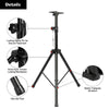 Metal Heavy Duty Adjustable Height Tripod Folding DJ PA Speaker Stand Black