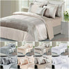 3 Piece Silk Satin Duvet Cover Crushed Velvet Quilt Bedding Set Double King Size