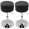 1/2x Bar Stool Gas Lift Swivel Stool Club Cafe Breakfast Chair PU Leather Metall