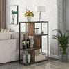 3-Tier Industrial Floor Standing Bookcase, Storage Rack in Living Room