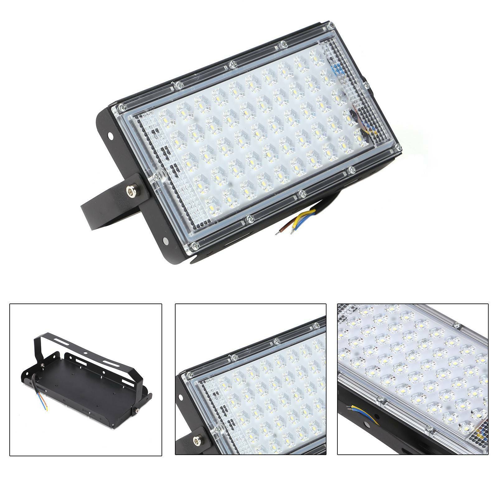 2X50W LED Security Floodlight Flood Lights Indoor Outdoor Garden Waterproof Lamp
