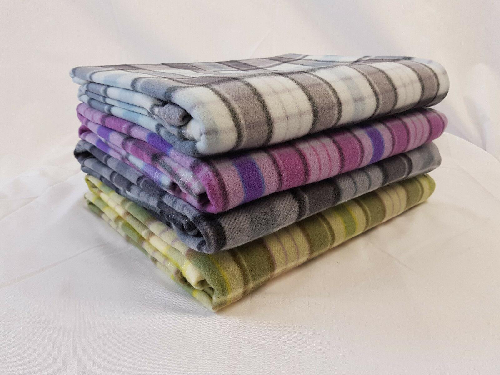 Tartan Fleece Blanket Sofa Throw Bed Throwover Cover EXTRA Large Sizes In Stock