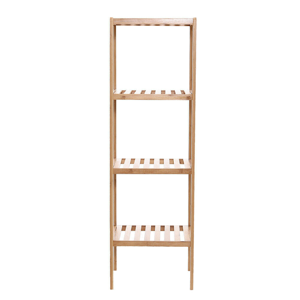 2/3/4 Tier Bamboo Plant Pot Stand Holder Rack Shelf Display Organiser Bookcase