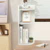 3 Tier Wall Corner Shelf Bookcase Shelf Storage Display Organizer Cabinet Unit