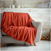LUXURY TEDDY FLEECE POPCORN THROW OVER FOR SOFA BED BLANKET TRAVEL WARM & COSY