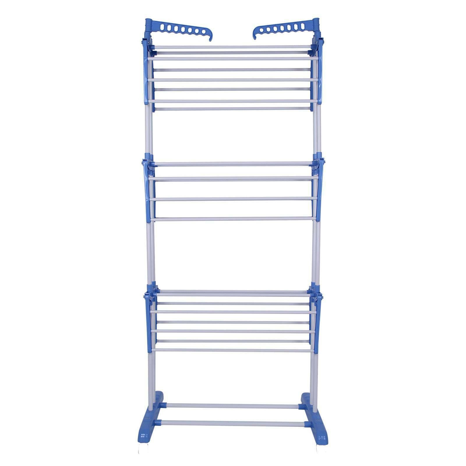3 Tier Clothes Airer Rack Indoor Outdoor Laundry Dryer Foldable Dry Rail Hanger