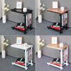 Adjustable Sofa Side End Coffee Table With Wheels C-Shaped Laptop Notebook Desk