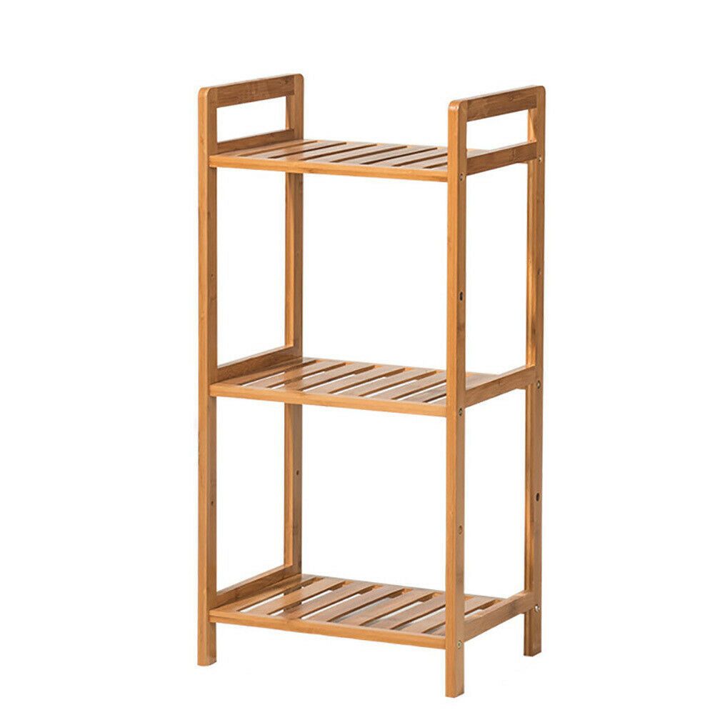 3/4/5Tier Wooden Organizer Bookcase Bookshelf Shelving Storage Rack Corner Shelf