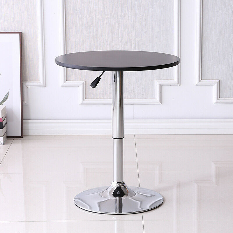 Bar Table Sofa Side Table Chrome Base Dining Breakfast Table Adjustable Kitchen