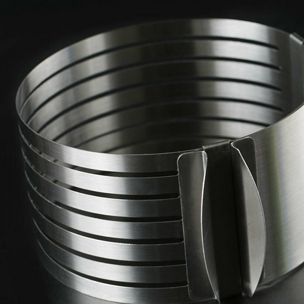 Adjustable 6 Layer Cake Slicer Cutting Guide 16 to 20 cm High Quality 430