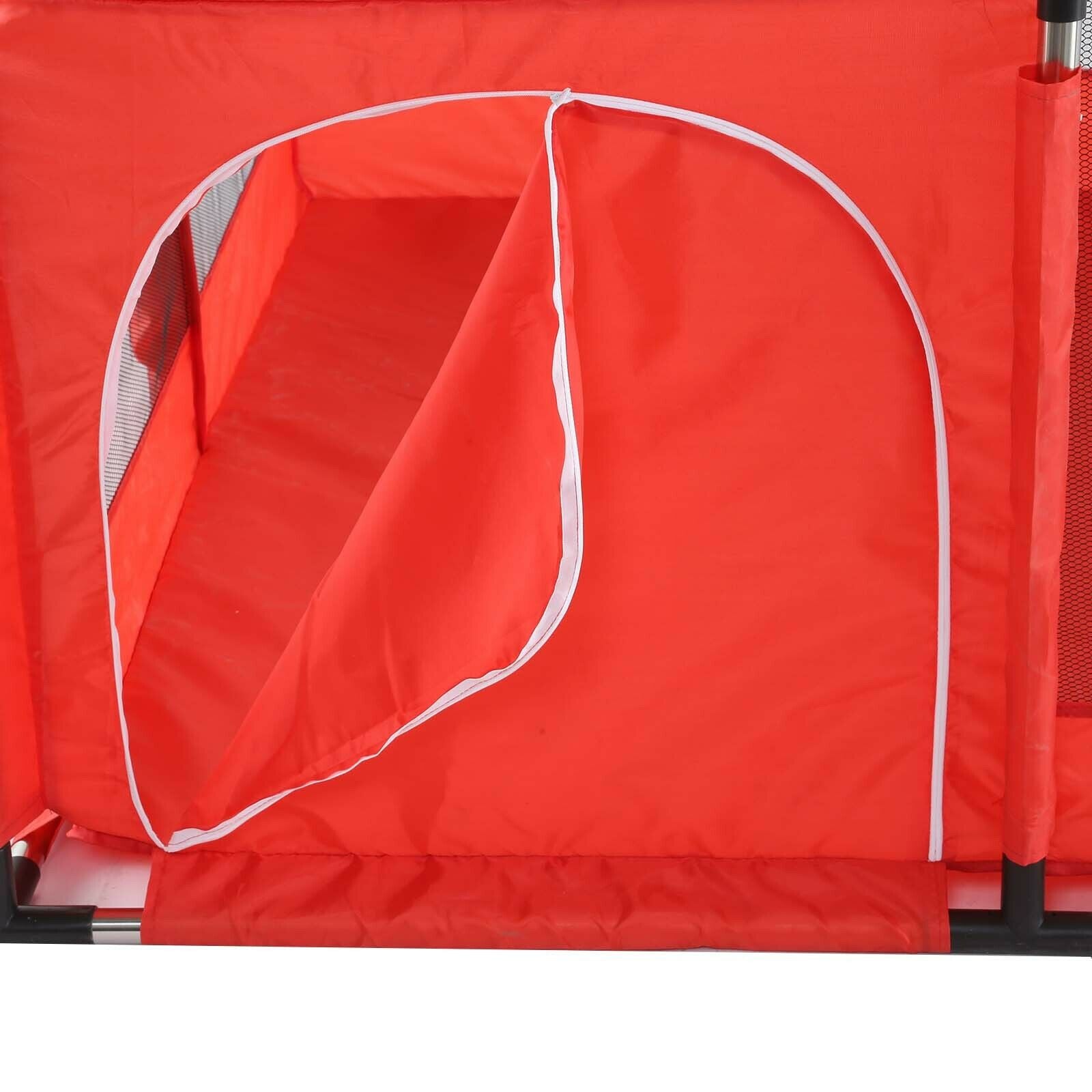 4 Sides Baby Playpen by house & Round Zipper Door Play Pen for Toddlers