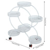 6 Holder Metal Flower Pot Plant Stand Rack Display Shelf Indoor Outdoor Garden