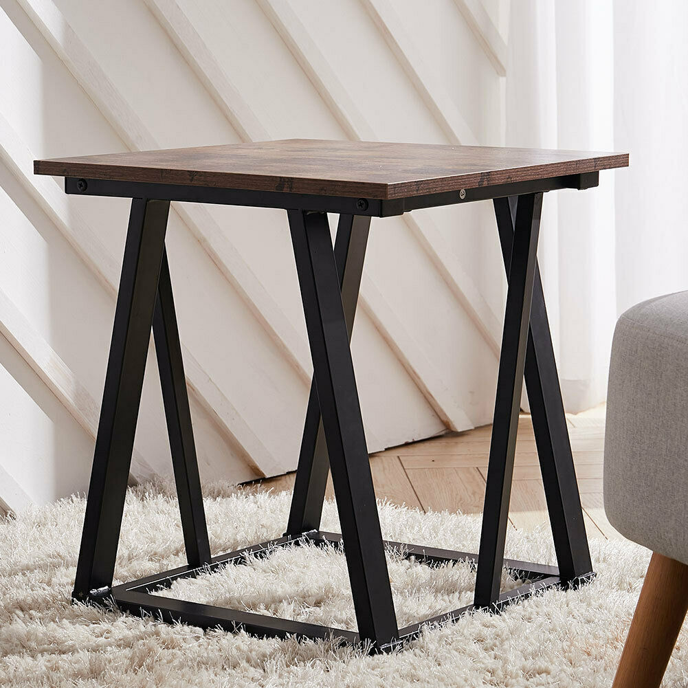 Retro Side End Coffee Table Industrial Living Room Bedroom Lamp Stand Bedside