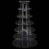 Clear Acrylic Round Cupcake Stand Display WeddingParty 5/6/7 tier Cup Cake Stand