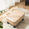 PU Leather Footstool Footrest Stool Pouffe Ottoman Footrest Gift for Parents