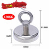 90kg-500kg Double Sided Large Powerful Neodymium Magnet Fishing & 10m Rope Set