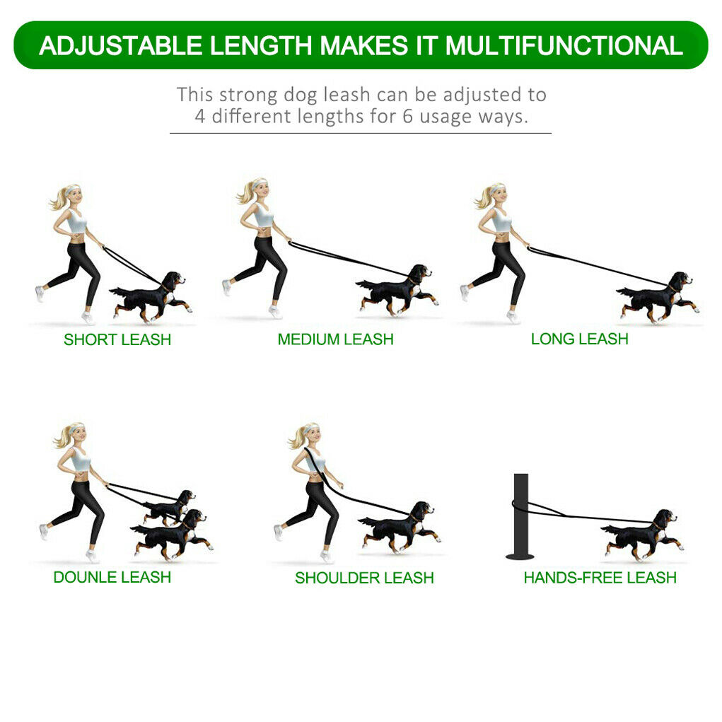 2m Two Way Dog Lead/Leash Splitter Strong Nylon Rope Twin/Double Walk Webbing UK
