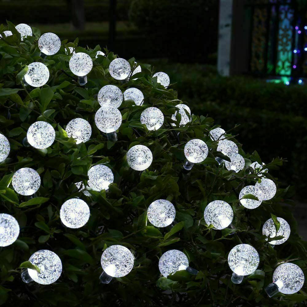 30 LED Ball Solar Party Fairy Outdoor String Lights for Patio & Garden