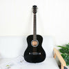 NEW Excellent Black 39" Full Size 6 String Steel Strung Acoustic Guitar UK