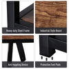 Industrial TV Stand Cabinet w/ Storage&2 Shelves Metal Frame Living Room