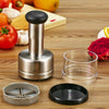 Manual Hand Press Garlic Onion Vegetable Food Chopper Cutter Processor Dicer uk