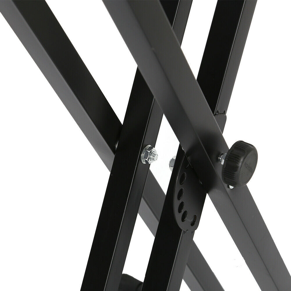 Electronic Piano X Double Stand Music Keyboard Standard Rack Adjustables Metal