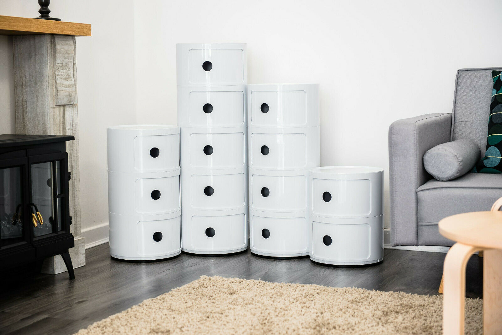 MODERN BATHROOM STORAGE BEDROOM KITCHEN CABINET DRAWER HALLWAY CADDY PLASTIC