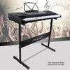 HEIGHT ADJUSTABLE RECTANGULAR FRAME FULL SIZE MUSIC PIANO KEYBOARD STAND & CHAIR