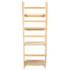 4 TIER FOLDING SHELF LADDER SHELVING UNIT DISPLAY STAND HOME OFFICE STORAGE RACK