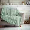 LUXURY TEDDY FLEECE POPCORN THROW OVER FOR SOFA BED BLANKET TRAVEL WARM & COSY