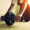 Ab Abdominal Exercise Fitness Gym Strength Training Roller Wheel W Knee Pad Mat