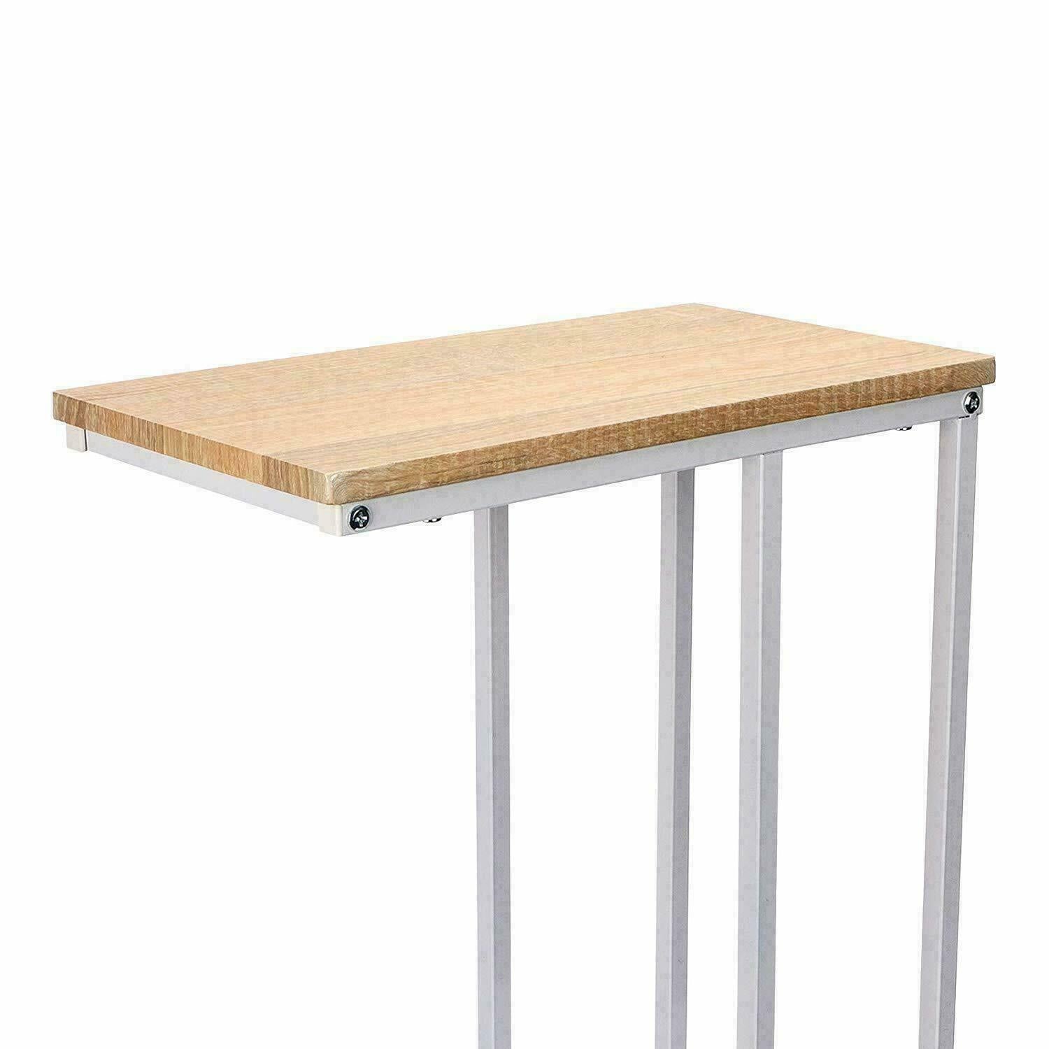 Bedside Sofa Side Table C-Shaped Coffee Laptop End Laptop Desk for Living Room