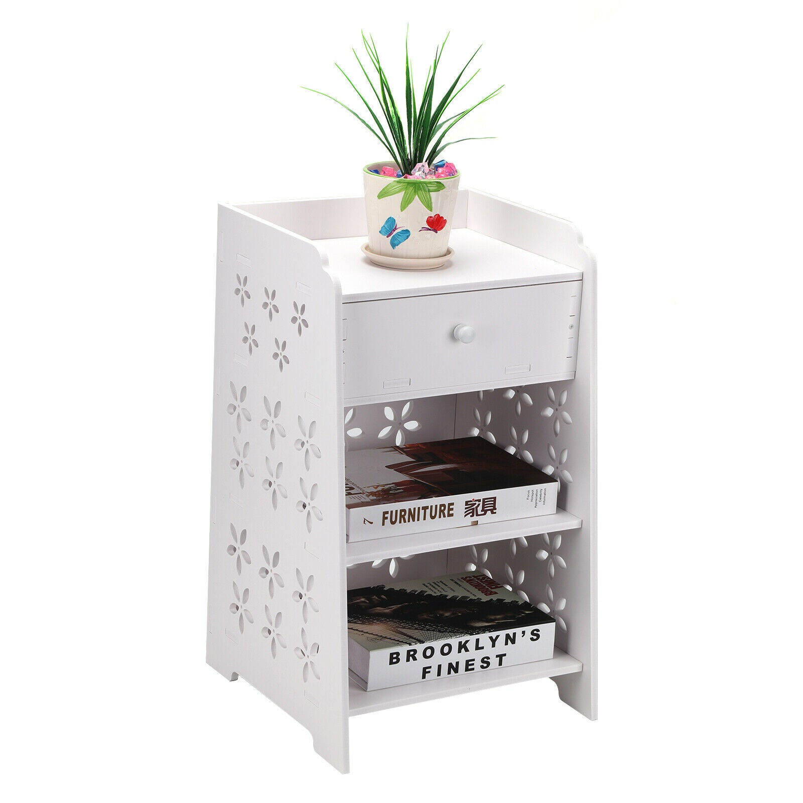 Bedside Tables Cabinet Drawer Night Stand Storage Furniture Shelf Cupboard UK