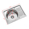 Stainless Steel Kitchen Sink Commercial Catering Single Double Bowl Drainer Kit