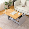 Living Room Lift Up Top Coffee Table with Storage Shelf Different Color Choice