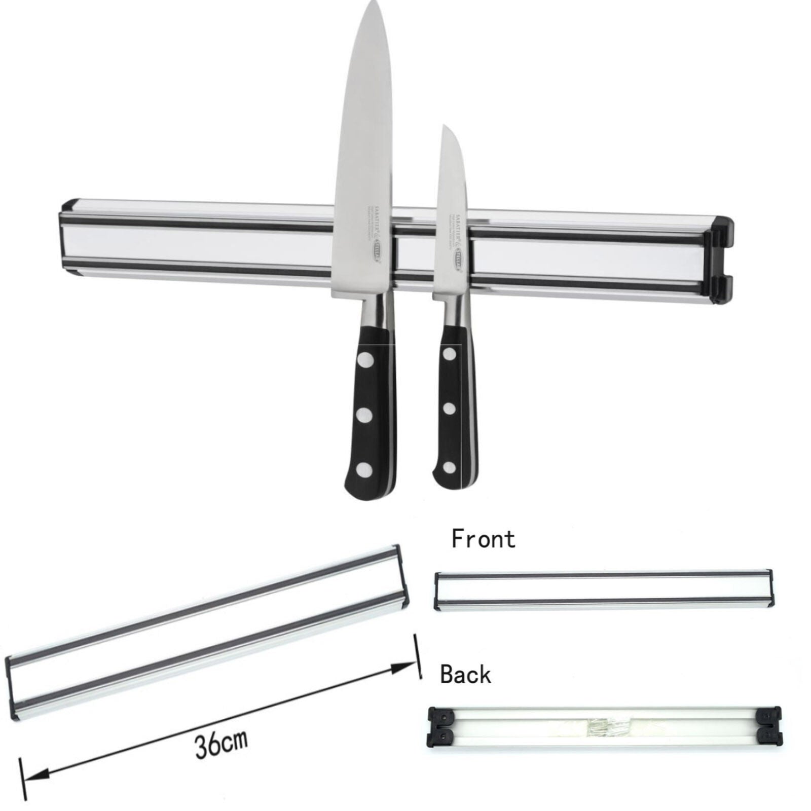 WALL MOUNTED KITCHEN MAGNETIC KNIFE HOLDER STRIP BAR RACK 55CM/38CM/33CM/20CM