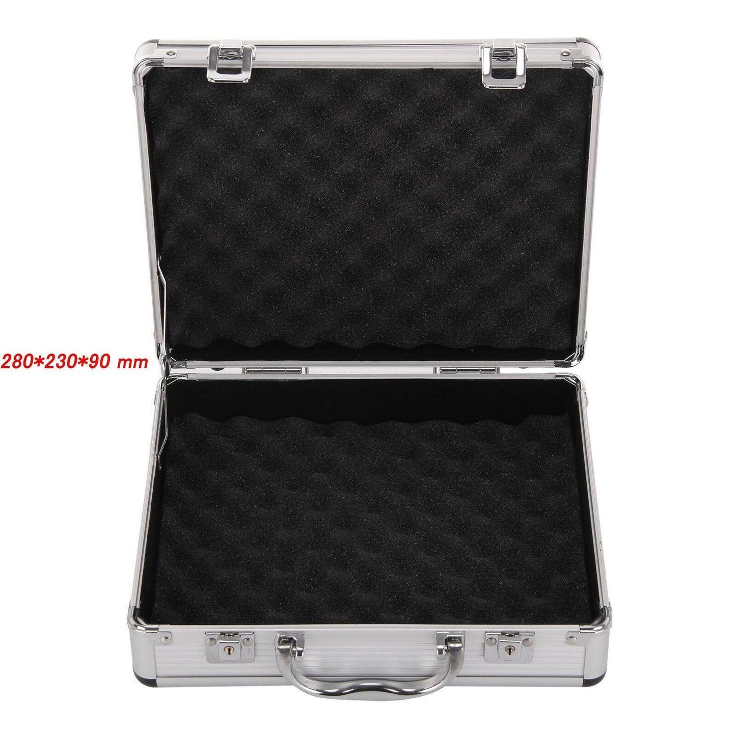Large Hard Aluminium Flight Case Foam Lockable Tool Camera Gun Storage Carry Box