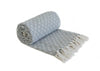 Casablanca Throw 100% Recycled Cotton, Sofa Chair Bed Throw Blanket 4 colours