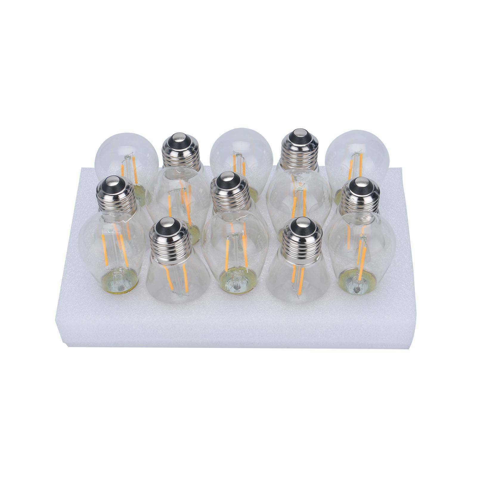 49 Ft Festoon Light Outdoor Lighting Garden String Main Heavy Duty Rustic Edison