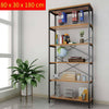 6 Tiers Bookshelf Bookcase Ladder Shelf Storage Display Unit Metal Plant Stand