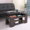 Hydraulic Lift Up Coffee Tea Table End Table with Living Room 100cm Wodden
