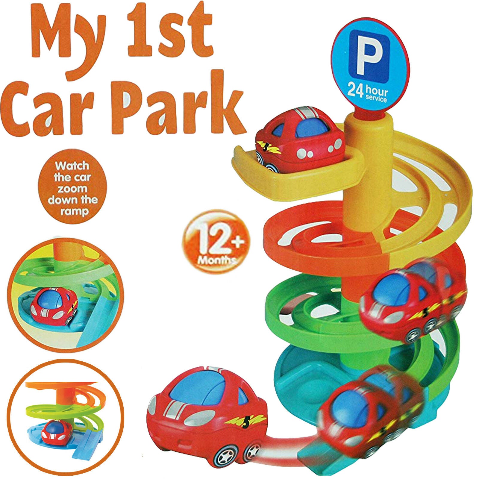 KIDS BOYS BAY GARAGE PARKING CAR TRACK BABY CHILDREN ACTIVITY PLAY TOY SET