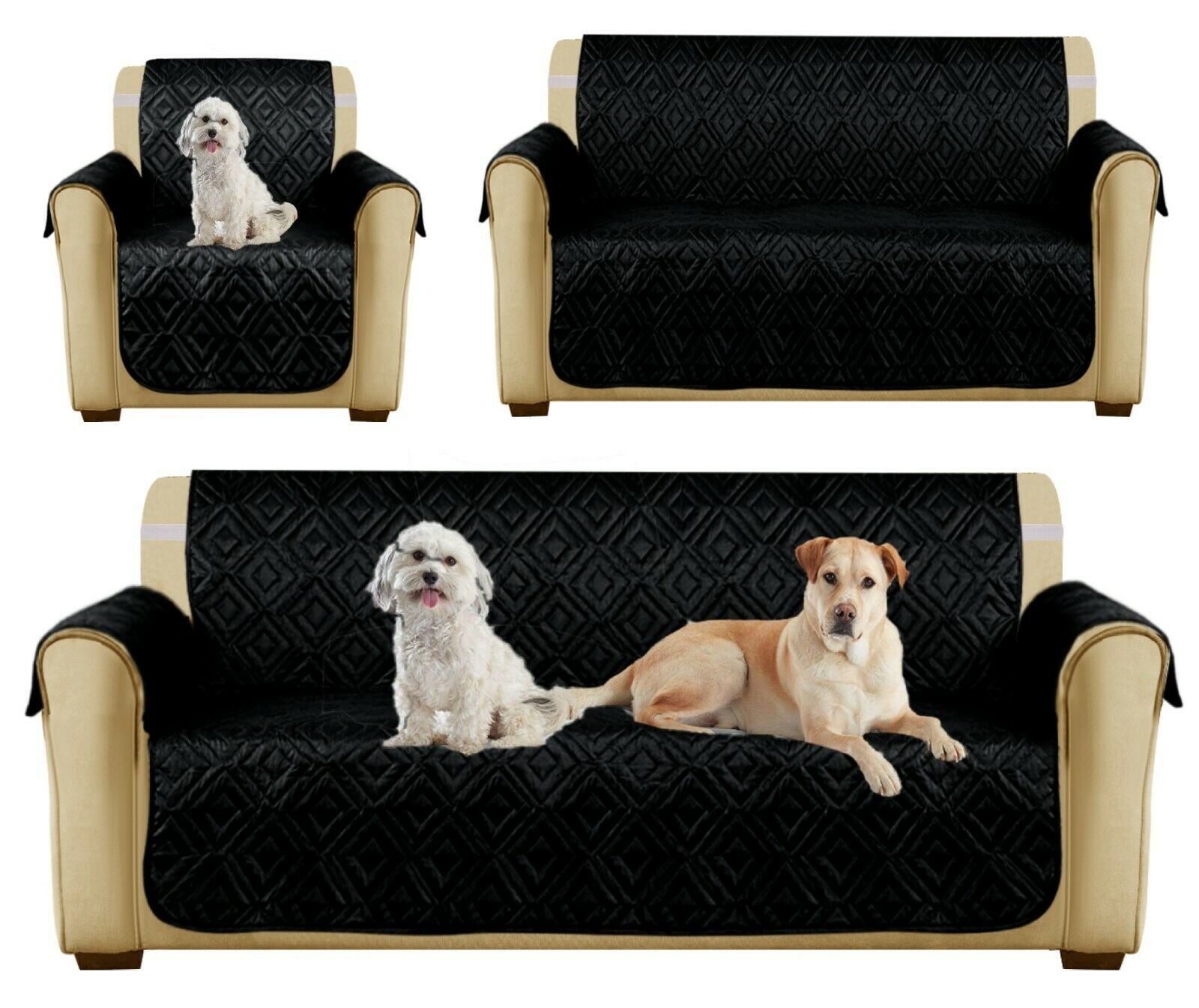 New Waterproof Sofa Slip Cover Quilted Sofa Covers Pet Furniture Protector Throw
