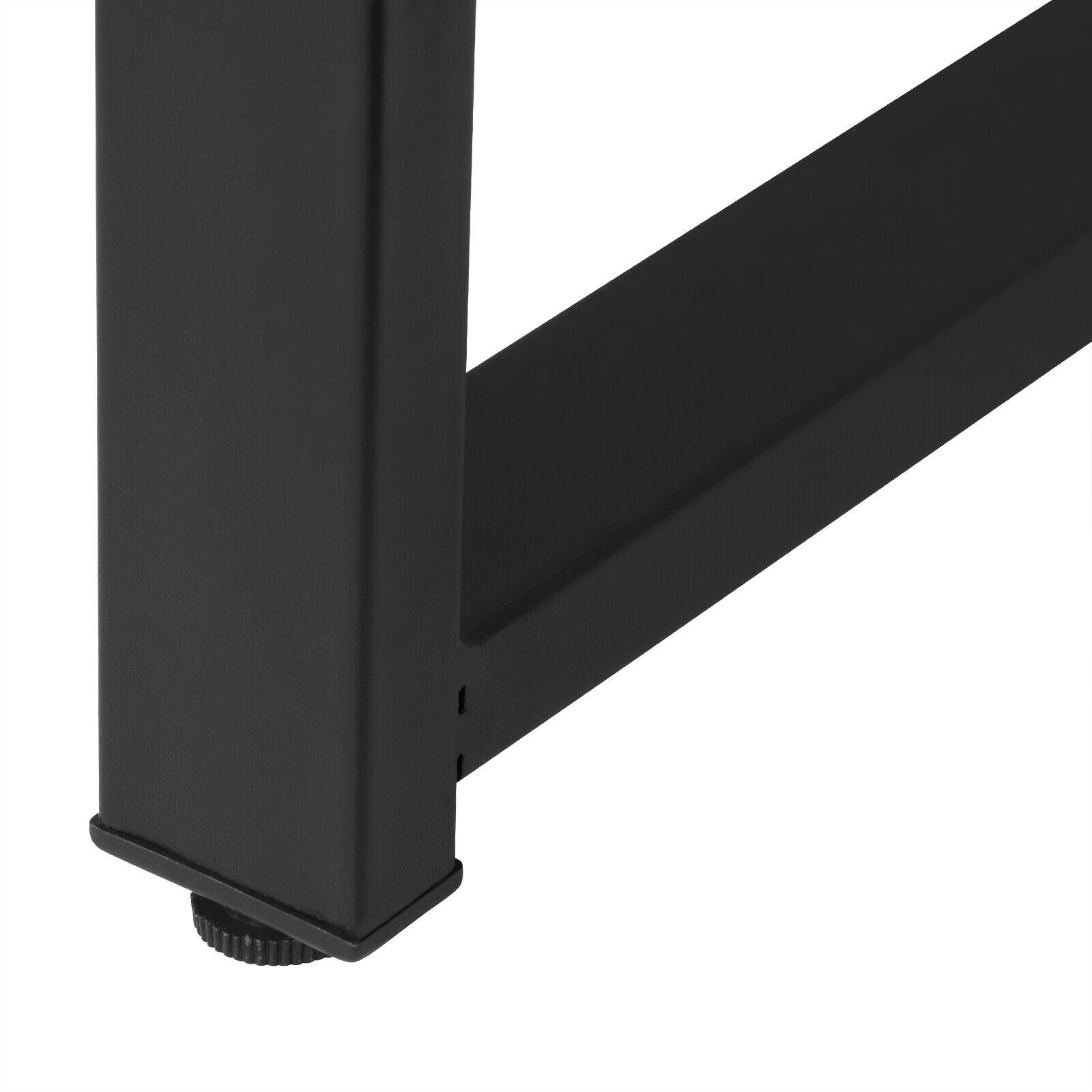 Bar Table Bistro Table with Storage Shelves MDF Metal Breakfast Dining Kitchen